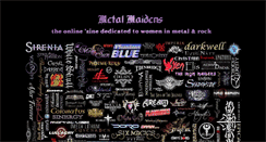 Desktop Screenshot of metalmaidens.com