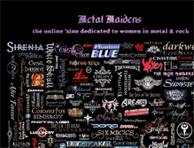 Tablet Screenshot of metalmaidens.com